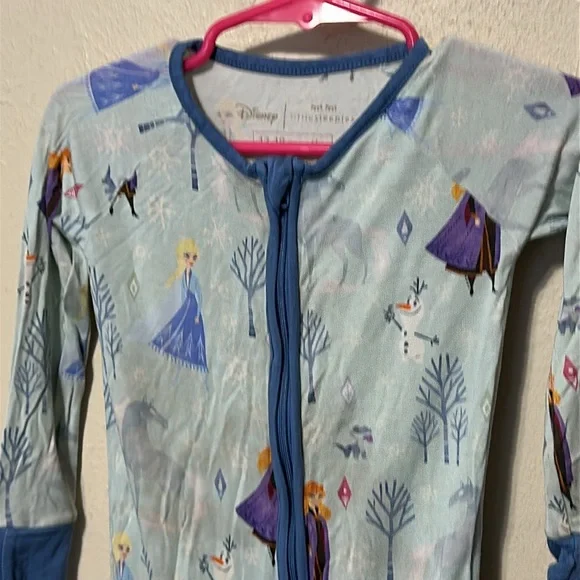Little Sleepies Blue Princess Pajamas - Picture 3 of 6